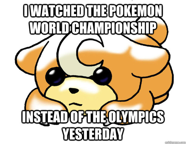 I watched the pokemon world championship instead of the olympics yesterday  Confession Teddiursa