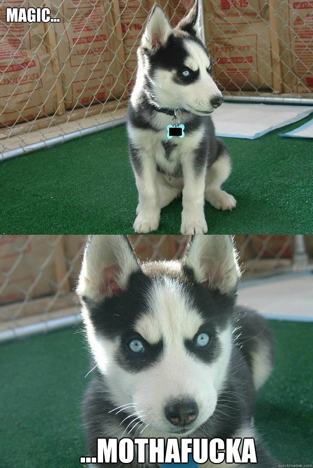 magic... ...mothafucka  Insanity puppy