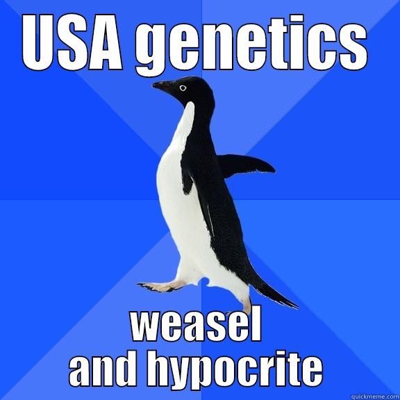 USA GENETICS WEASEL AND HYPOCRITE Socially Awkward Penguin