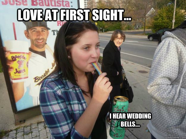 Love at first sight... I hear wedding bells.... - Love at first sight... I hear wedding bells....  Granny photobomb of love 3