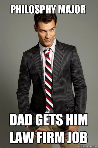 Philosphy Major Dad gets him law firm job  Hamilton Hypocrite