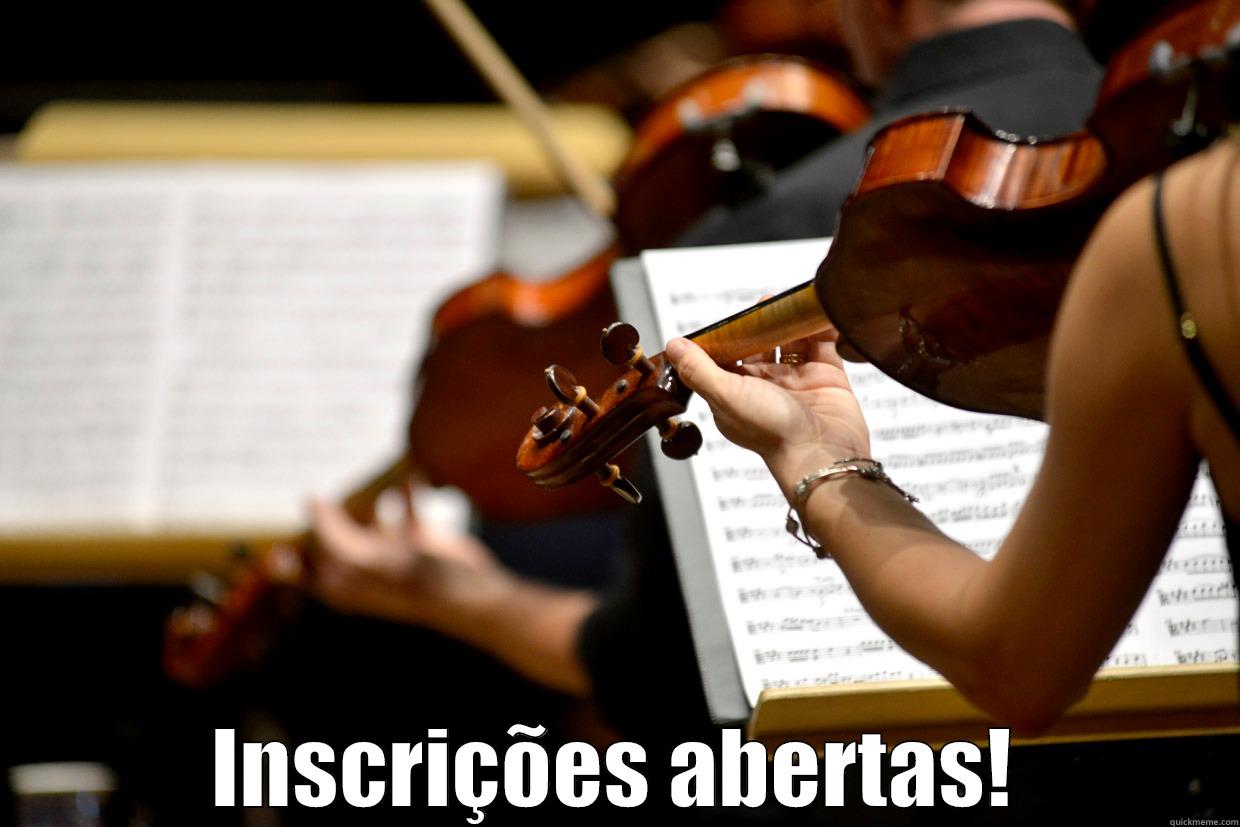  INSCRIÇÕES ABERTAS! Misc