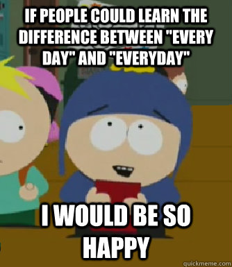 If people could learn the difference between 