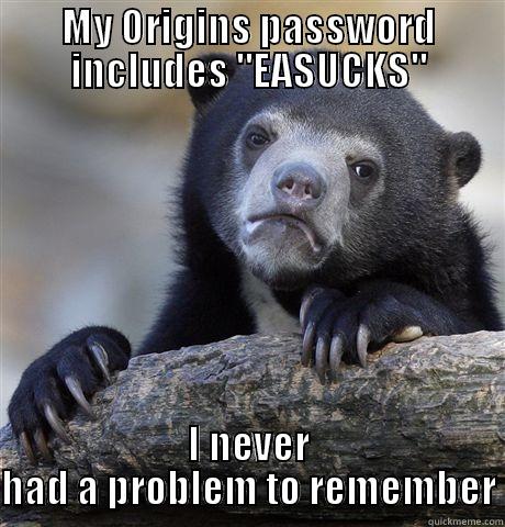 MY ORIGINS PASSWORD INCLUDES 