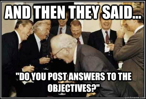 and then they said... 