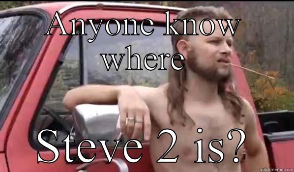 ANYONE KNOW WHERE STEVE 2 IS? Almost Politically Correct Redneck
