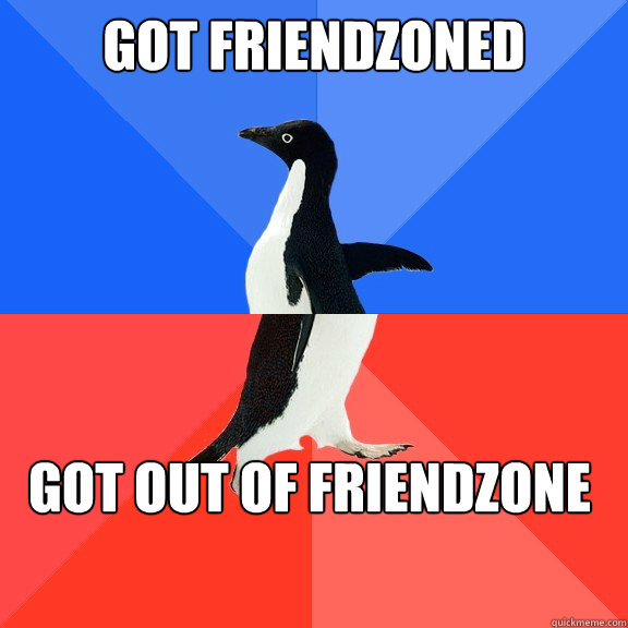 Got friendzoned got out of friendzone  Socially Awkward Awesome Penguin