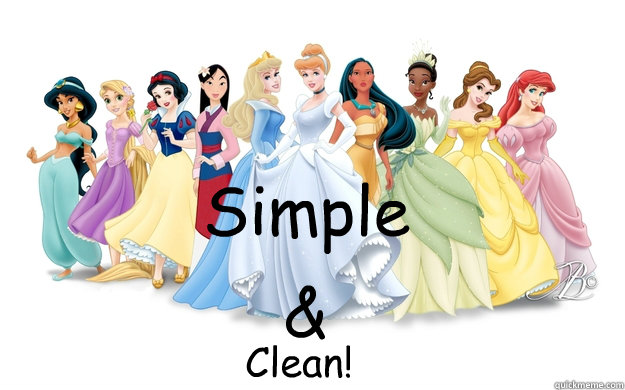 Simple & Clean! - Simple & Clean!  disney princesses