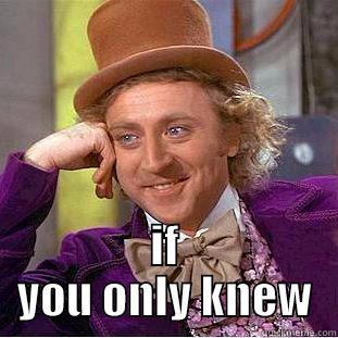  IF YOU ONLY KNEW Condescending Wonka