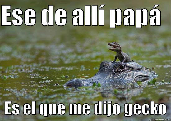 ESE DE ALLÍ PAPÁ     ES EL QUE ME DIJO GECKO Misc