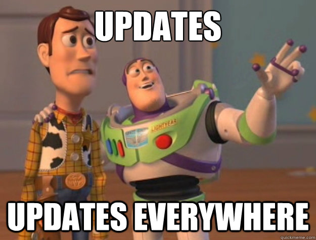 Updates updates everywhere - Updates updates everywhere  Buzz Lightyear
