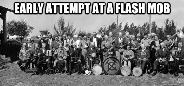 early attempt at a flash mob  - early attempt at a flash mob   flashmob