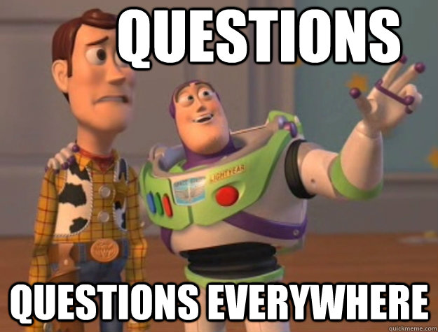 QUESTIONS QUESTIONS EVERYWHERE  Pinks everywhere