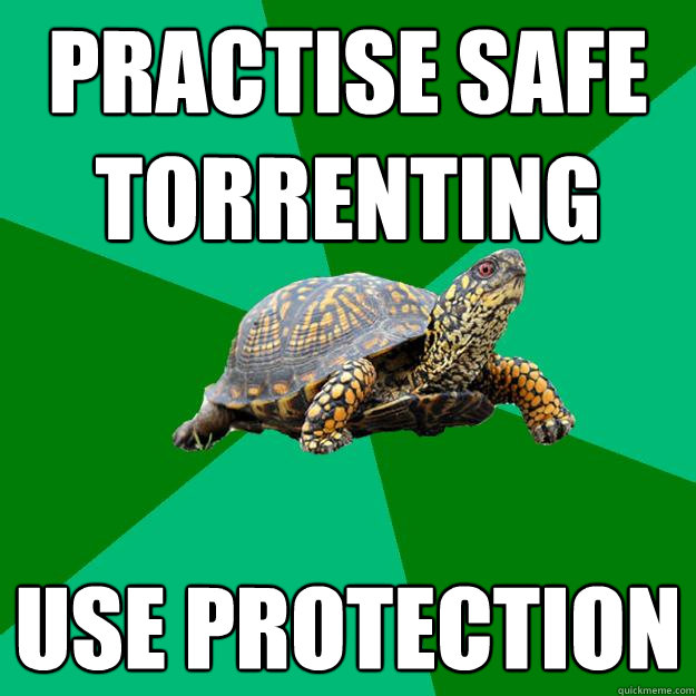 practise safe torrenting use protection  Torrenting Turtle