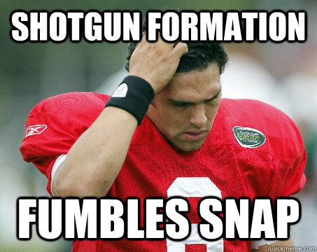 shotgun formation fumbles snap - shotgun formation fumbles snap  Off The Mark Sanchez