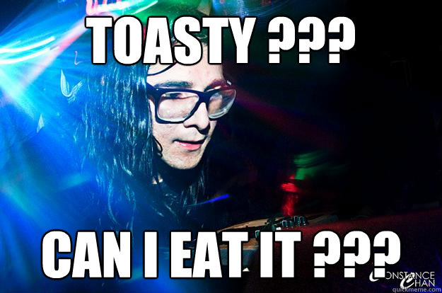 Toasty ??? Can I eat it ???  Dubstep Oblivious Skrillex