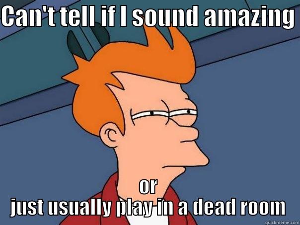 CAN'T TELL IF I SOUND AMAZING OR JUST USUALLY PLAY IN A DEAD ROOM Futurama Fry
