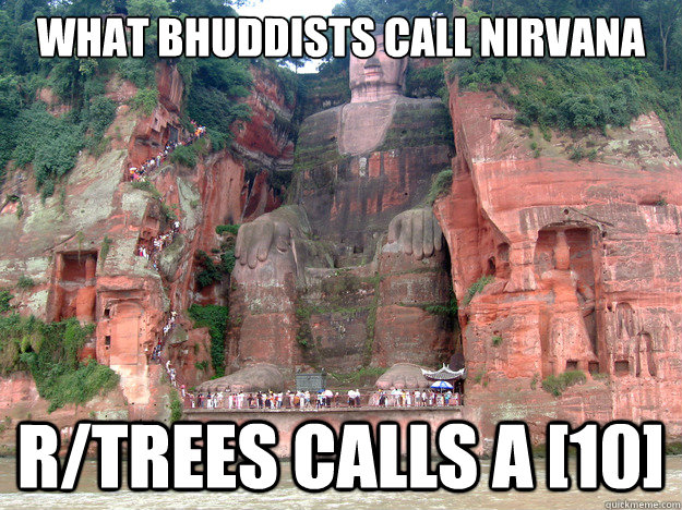 What Bhuddists call Nirvana r/trees calls a [10]  baked caves