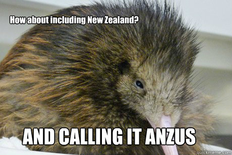 How about including New Zealand? AND CALLING IT ANZUS - How about including New Zealand? AND CALLING IT ANZUS  Misc
