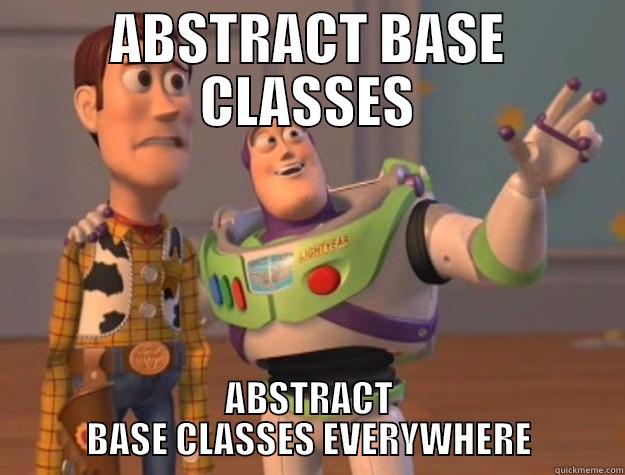 ABSTRACT BASE CLASSES ABSTRACT BASE CLASSES EVERYWHERE Toy Story