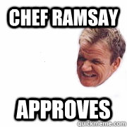 Chef Ramsay approves  Angry Chef