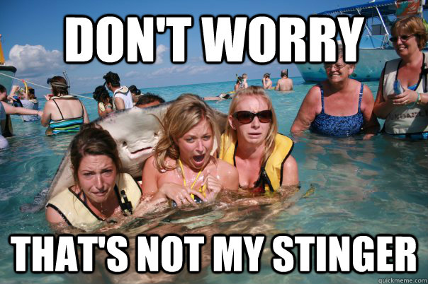 don't worry that's not my stinger  Pervert Stingray