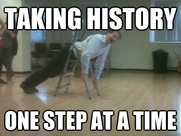Taking history One step at a time  Stepladder Sean