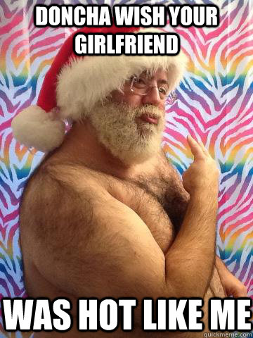 doncha wish your girlfriend was hot like me  