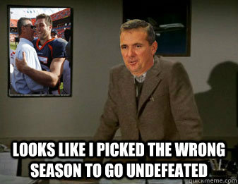  looks like i picked the wrong season to go undefeated -  looks like i picked the wrong season to go undefeated  Bad Luck Urban