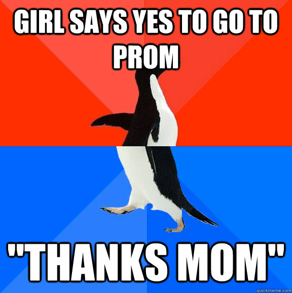 Girl says yes to go to prom 
