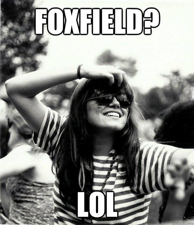 Foxfield? Lol  Georgetown Hipster