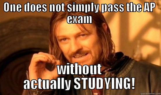 AP Calculus Exam? - ONE DOES NOT SIMPLY PASS THE AP EXAM WITHOUT ACTUALLY STUDYING! Boromir