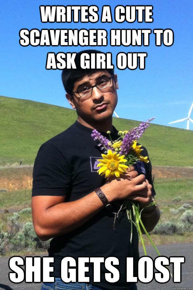 writes a cute scavenger hunt to  ask girl out she gets lost - writes a cute scavenger hunt to  ask girl out she gets lost  all alone ali