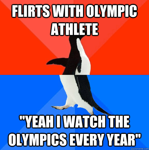 Flirts with Olympic athlete 