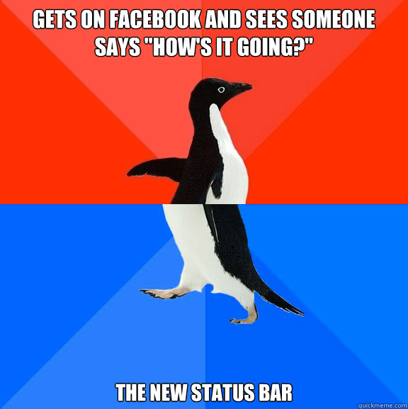 GETS ON FACEBOOK AND SEES SOMEONE SAYS 