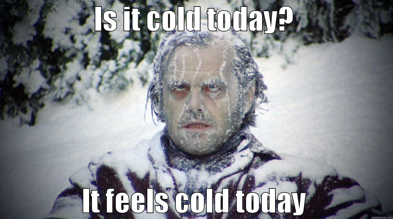 Is It Cold Today Quickmeme
