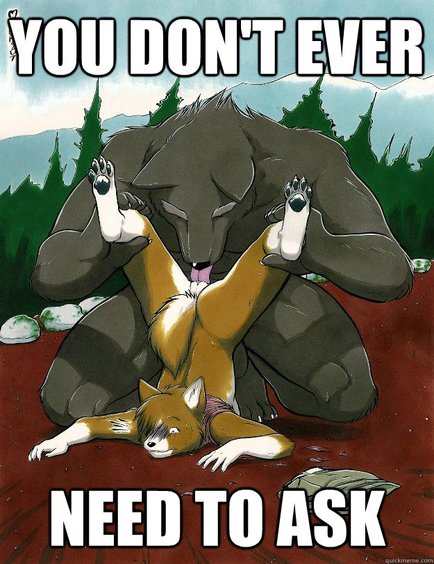 You don't ever  Need to ask  