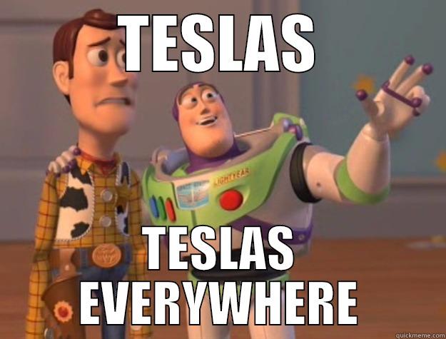 Palo Alto - TESLAS TESLAS EVERYWHERE Toy Story
