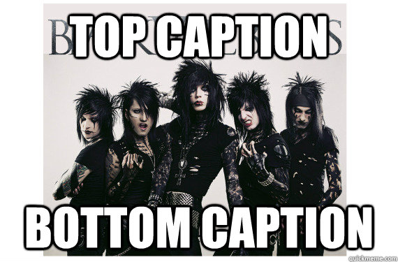 Top caption Bottom caption  Black Veil Brides