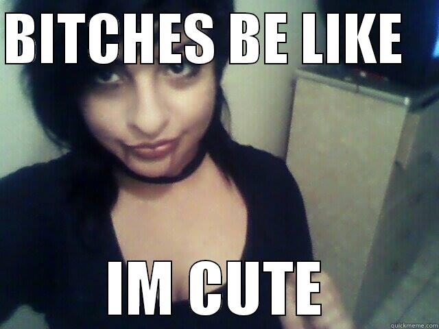 BITCHES BE LIKE    IM CUTE Misc