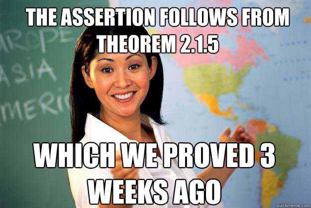 The assertion follows from theorem 2.1.5 which we proved 3 weeks ago  Unhelpful High School Teacher
