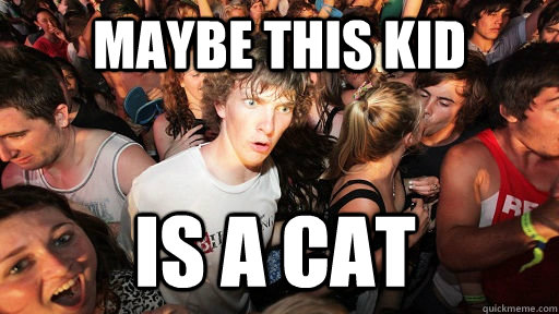 Maybe this kid is a cat - Maybe this kid is a cat  Sudden Clarity Clarence
