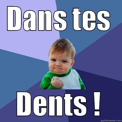 Dans tes dents ! - DANS TES DENTS ! Success Kid