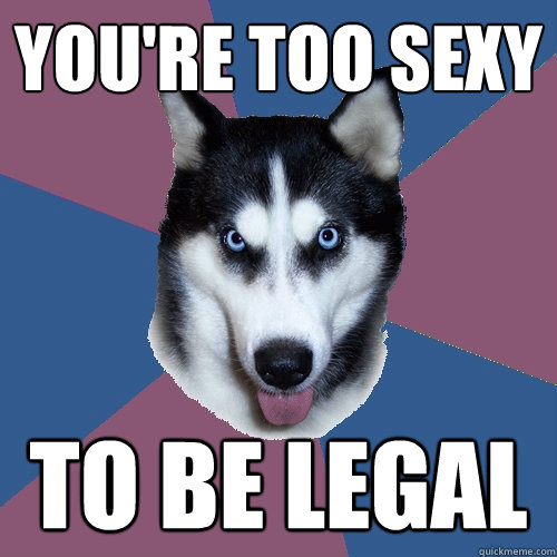 You're too sexy To be legal  Creeper Canine