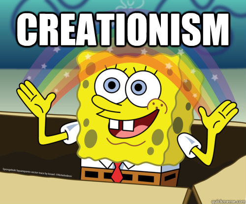 Creationism   Spongebob rainbow