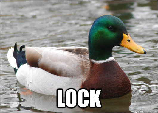  lock  Actual Advice Mallard
