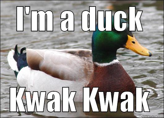 I'M A DUCK KWAK KWAK Actual Advice Mallard