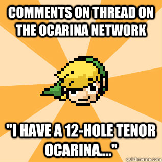 Comments on thread on the ocarina network 