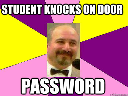 Student knocks on door Password - Student knocks on door Password  Literature lerner