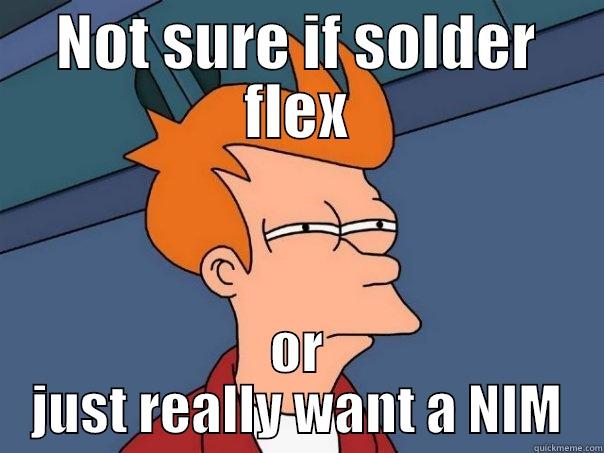 NOT SURE IF SOLDER FLEX OR JUST REALLY WANT A NIM Futurama Fry